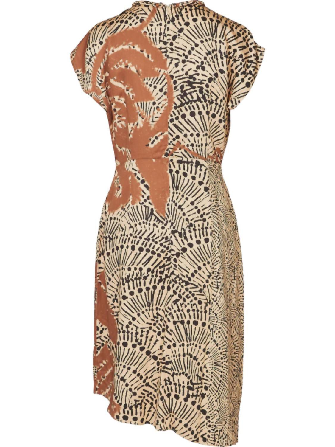 UBINE DRESS, Apricot / Brown, alternate image number 2