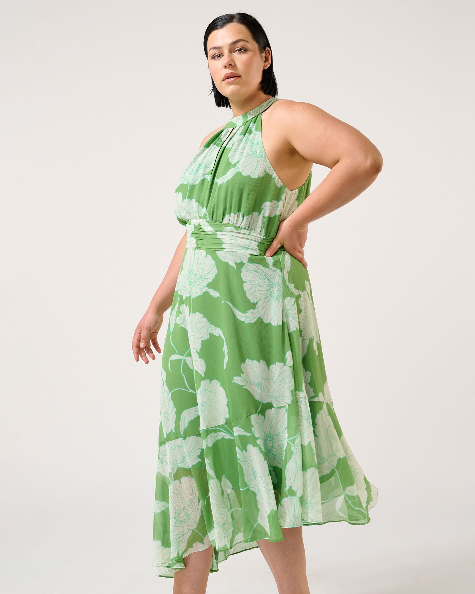 Seafall Dress, Print / Kelly Green, alternate image number 2