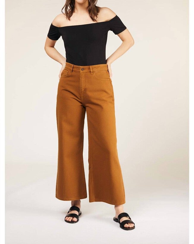 Ariel Twill Trousers in Hazelnut, Hazelnut / Brown, hi-res image number null