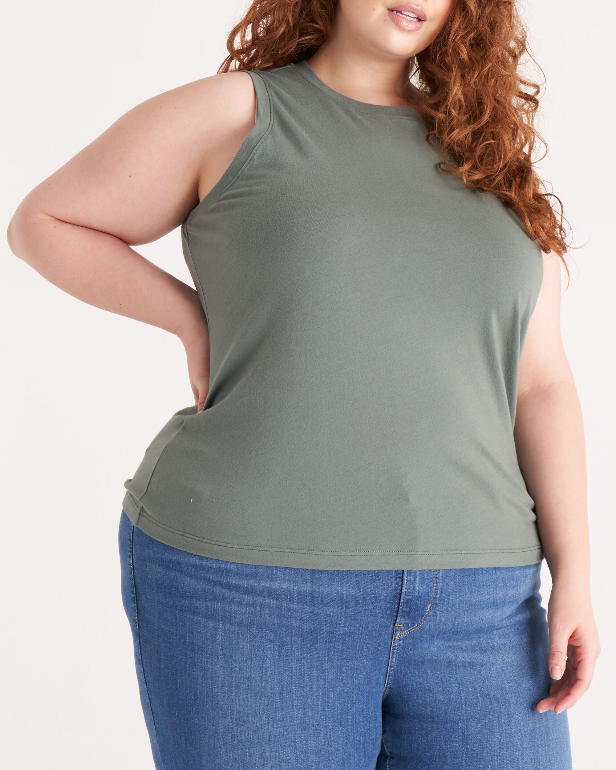 The Muscle Tank, Thyme / Sage Green, alternate image number 1