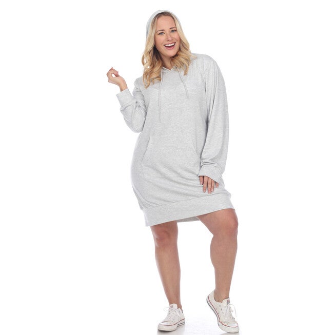 Hoodie Sweatshirt Dress, , alternate image number null