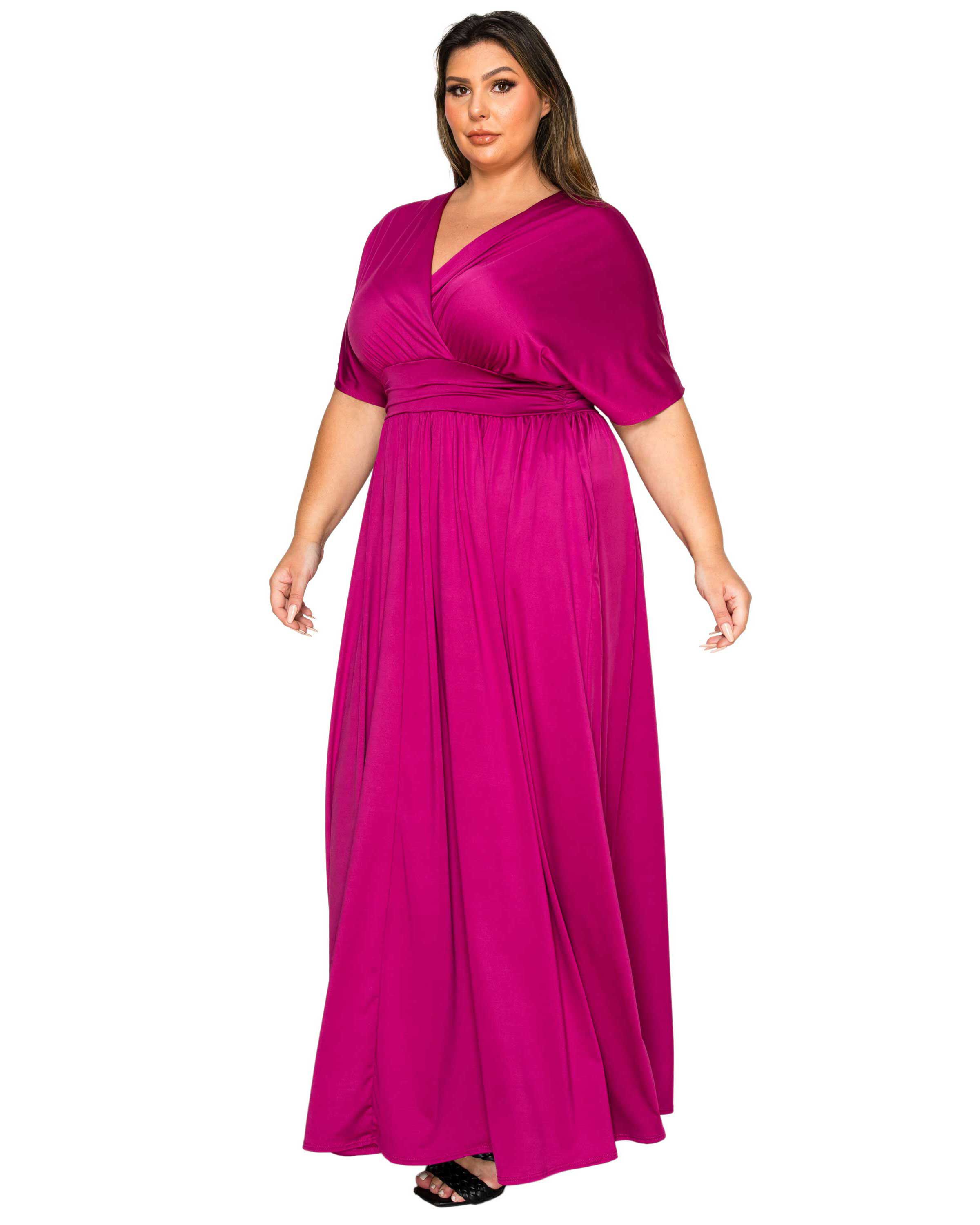 Raffi Empire Waist Pocket Dress, Magenta / Magenta, alternate image number 1