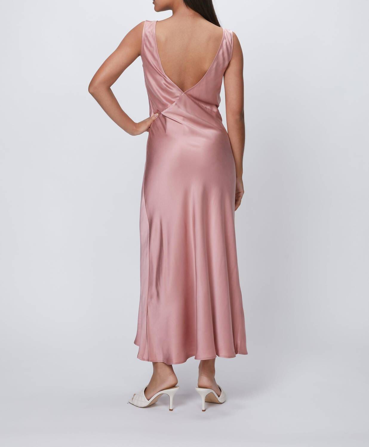 THE BORDEAUX DRESS IN DUSTY ROSE, , alternate image number 7
