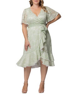 Palermo Lace Faux Wrap Dress