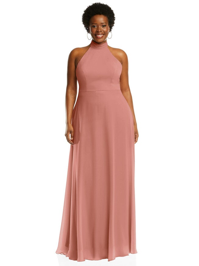 halter high neck dress Petal and Pup Women's Anabelle Midi 57 Bust Elyna Slinky Halter Maxi Dress