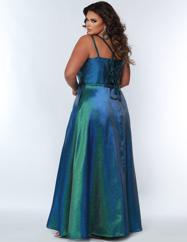 CHANGE MY MIND FORMAL DRESS, Peacock / Royal Blue, alternate image number null