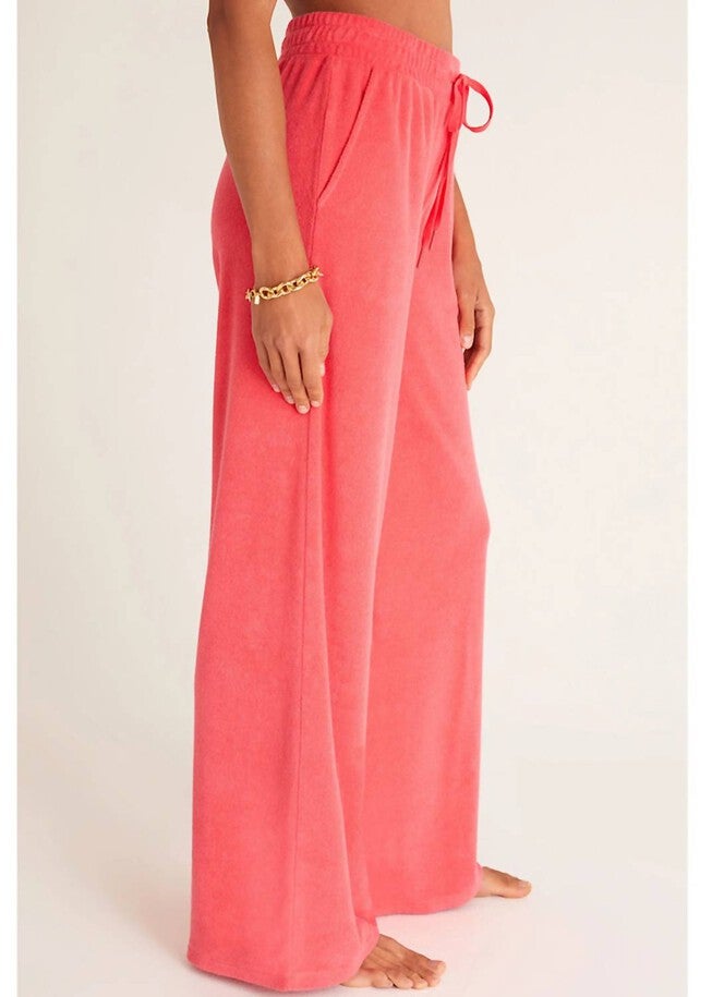 CALI LOOP TERRY PANT IN STRAWBERRY, , alternate image number null