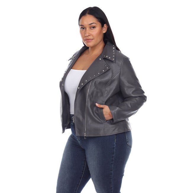 PU Faux Leather Jacket, , alternate image number 8