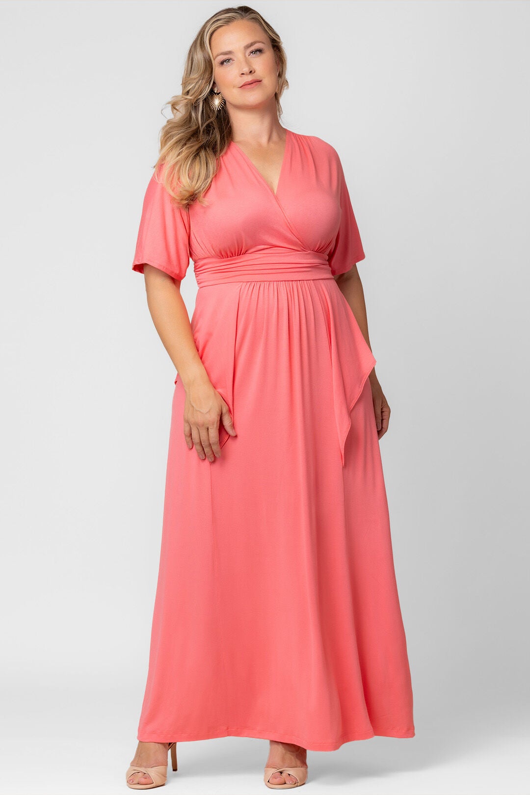 Indie Flair Maxi Dress, Coral / Coral, hi-res image number 0