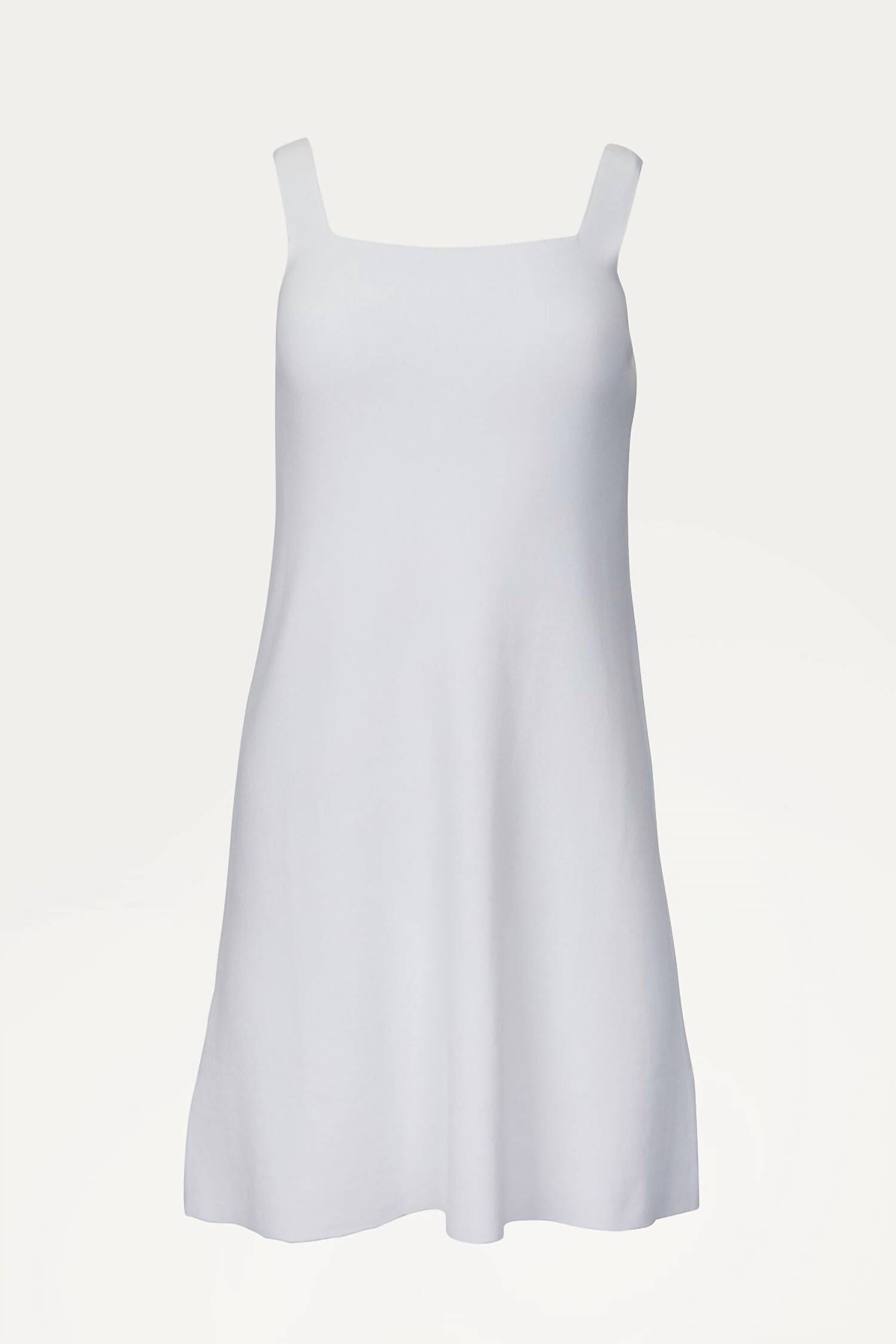 POPPY KNITTED MINI DRESS IN WHITE, White / White, alternate image number 1
