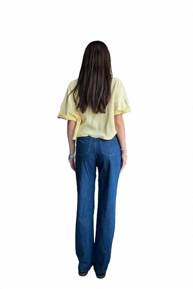AMARI WIDE LEG JEANS IN BLUE, Blue / Medium Wash, alternate image number 2
