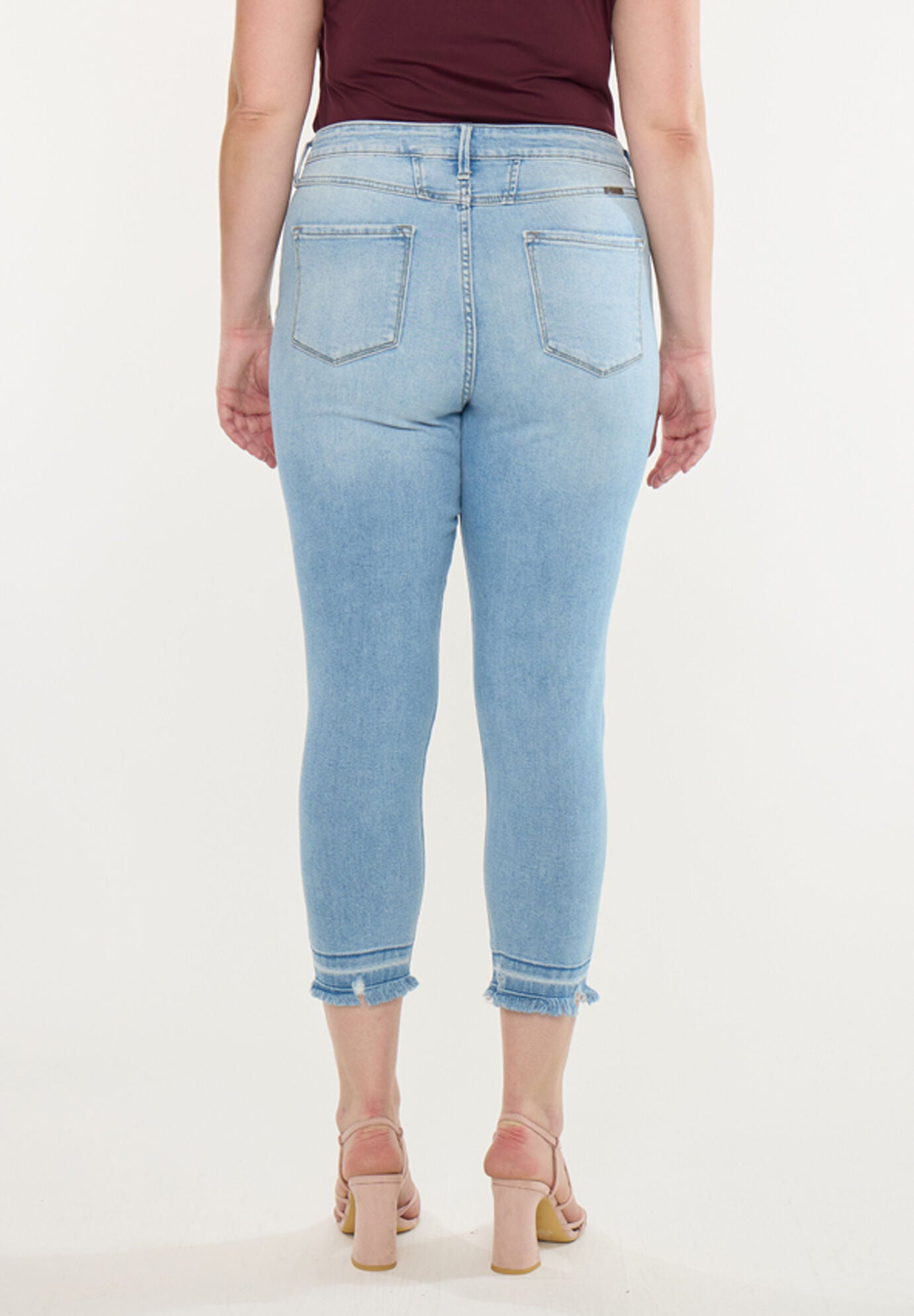 Thomasin High Rise Crop Skinny (Plus Size), Light Wash / Light Wash, alternate image number 5