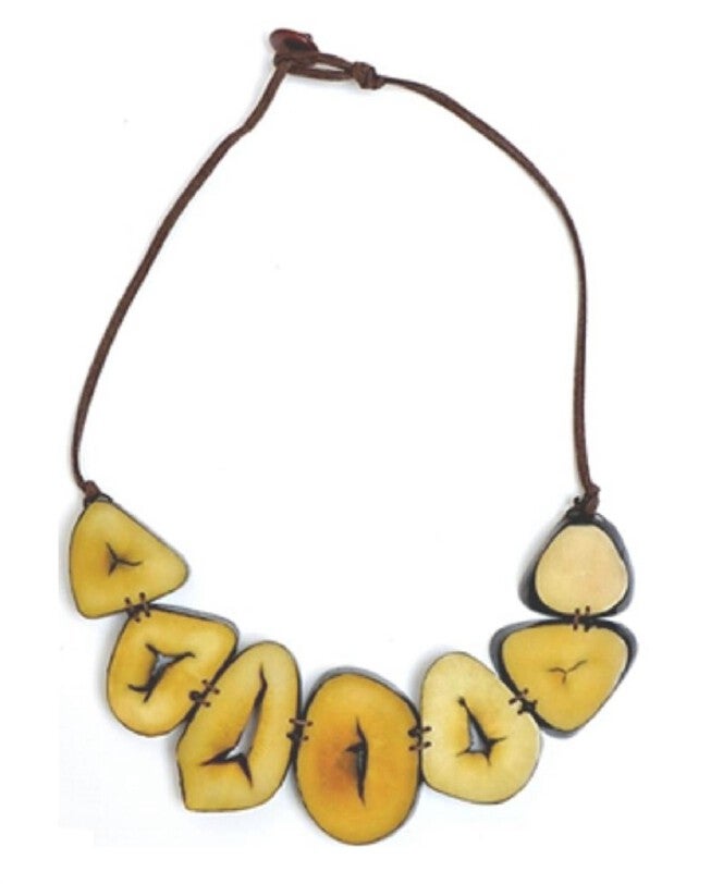 MOANA NECKLACE IN YELLOW, Yellow / Yellow, hi-res image number 0