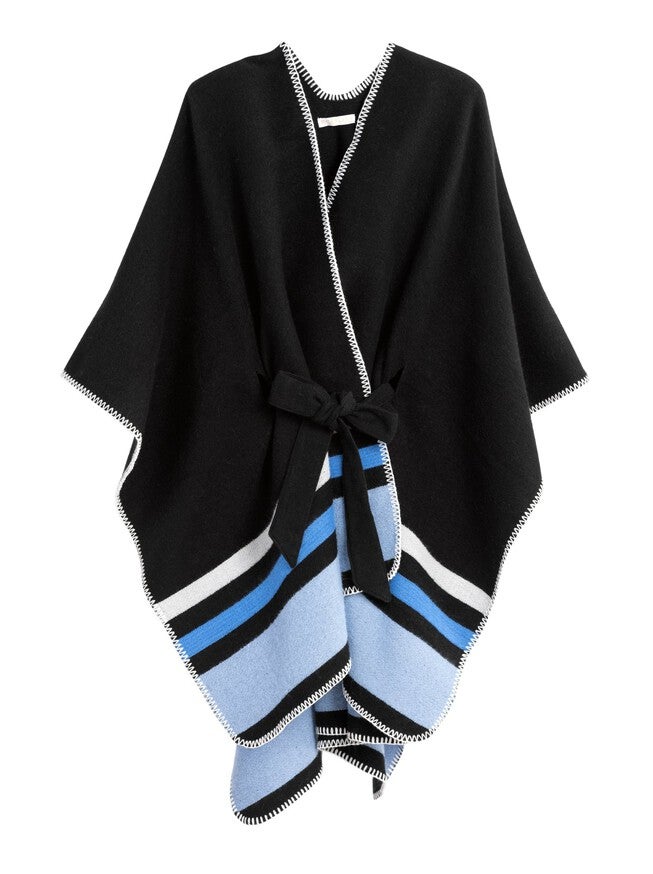 Twila Belted Cape, Black / Black, hi-res image number 0