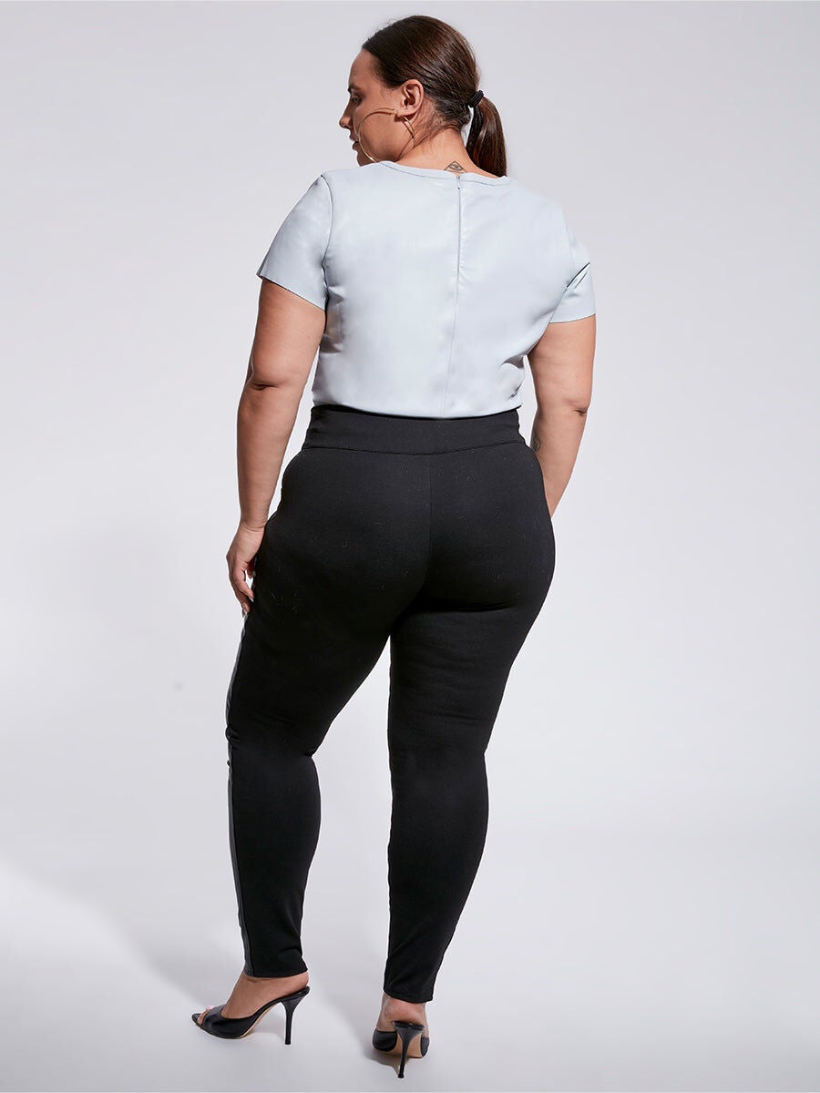 New Guard Recycled Leather Tee, Cashmere Gray / Light Grey, alternate image number 2