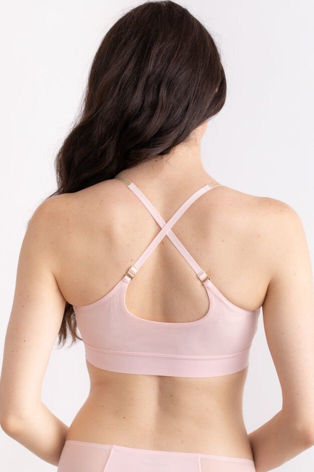 Soft Bra with Mesh, Rose Quartz / Pink, alternate image number null