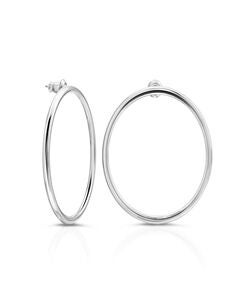 Large Mia Earrings Silver