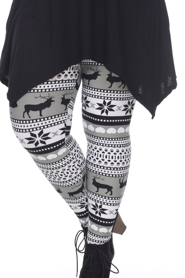 Printed Leggings, , alternate image number 4