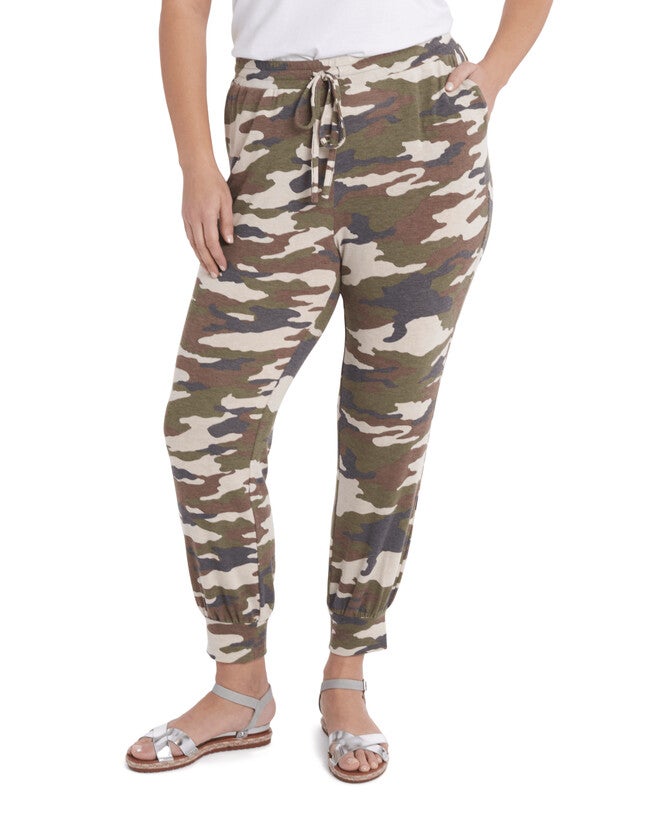 Kellie Camo Joggers, AVENUE CAMO226 / Forest Green, hi-res image number 0