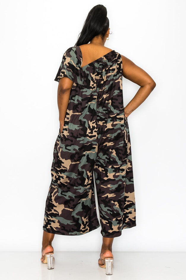 KAHTIA WIDE-LEGGED POCKET JUMPSUIT, OliveTaupe / Black, alternate image number 2