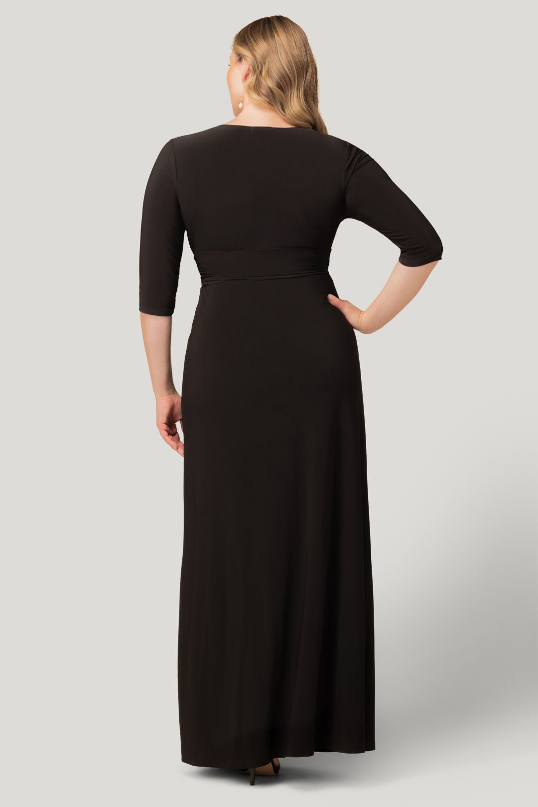 Evening Romance Gown, BLACK NOIR / Black, alternate image number 4