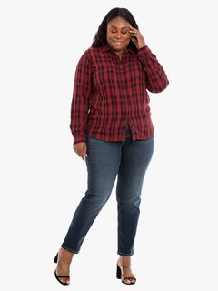 Plaid Plus Size Tops