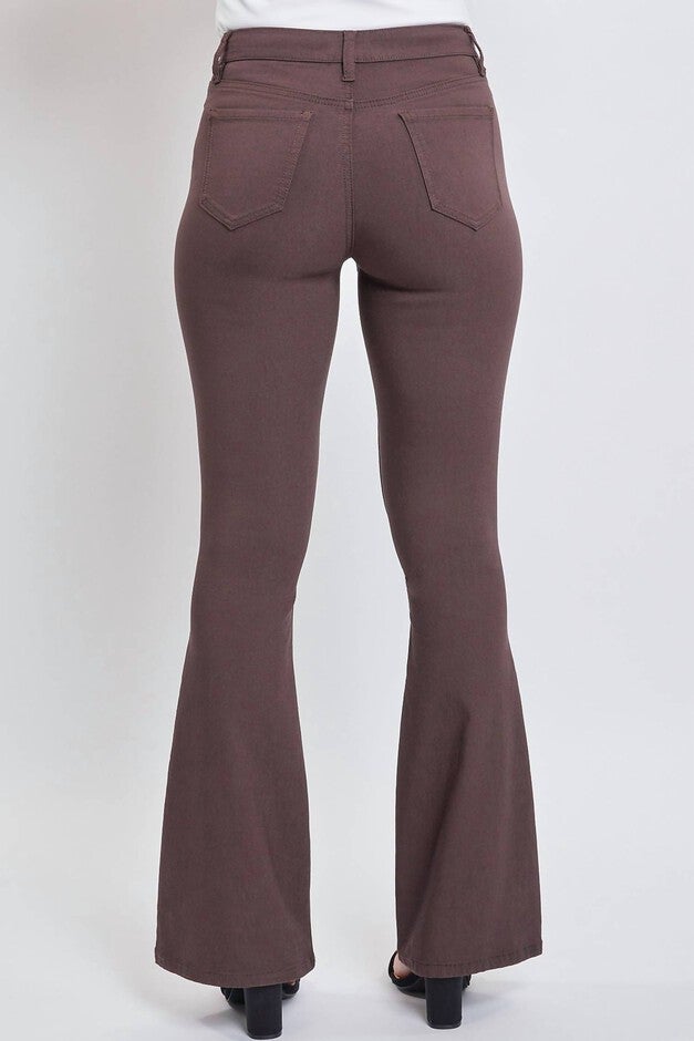 HYPERSTRETCH HIGH RISE FLARE DENIM IN COCO, , alternate image number null