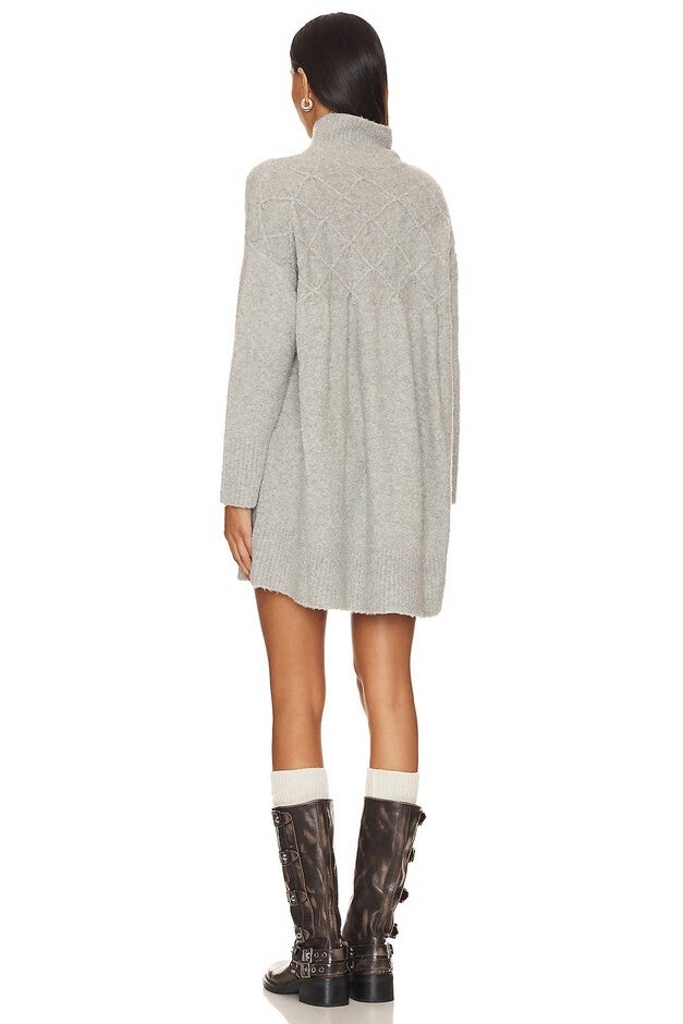 JACI SWEATER DRESS IN HEATHER GREY, , alternate image number 5