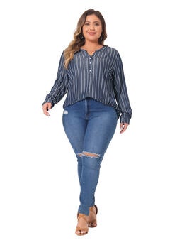 Long Sleeve Button Down Shirt Top