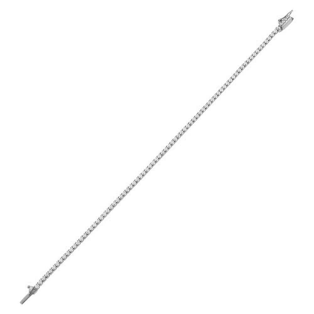 Classic Thin Tennis Bracelet Gold One Size, Gold / Gold, alternate image number 2