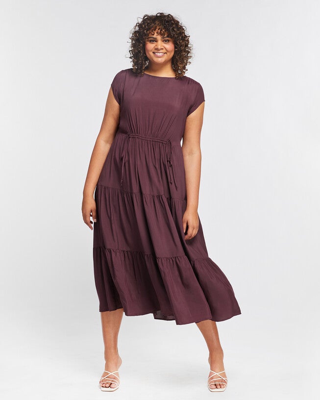 Lana Dress, Fudge / Terracotta, hi-res image number 0