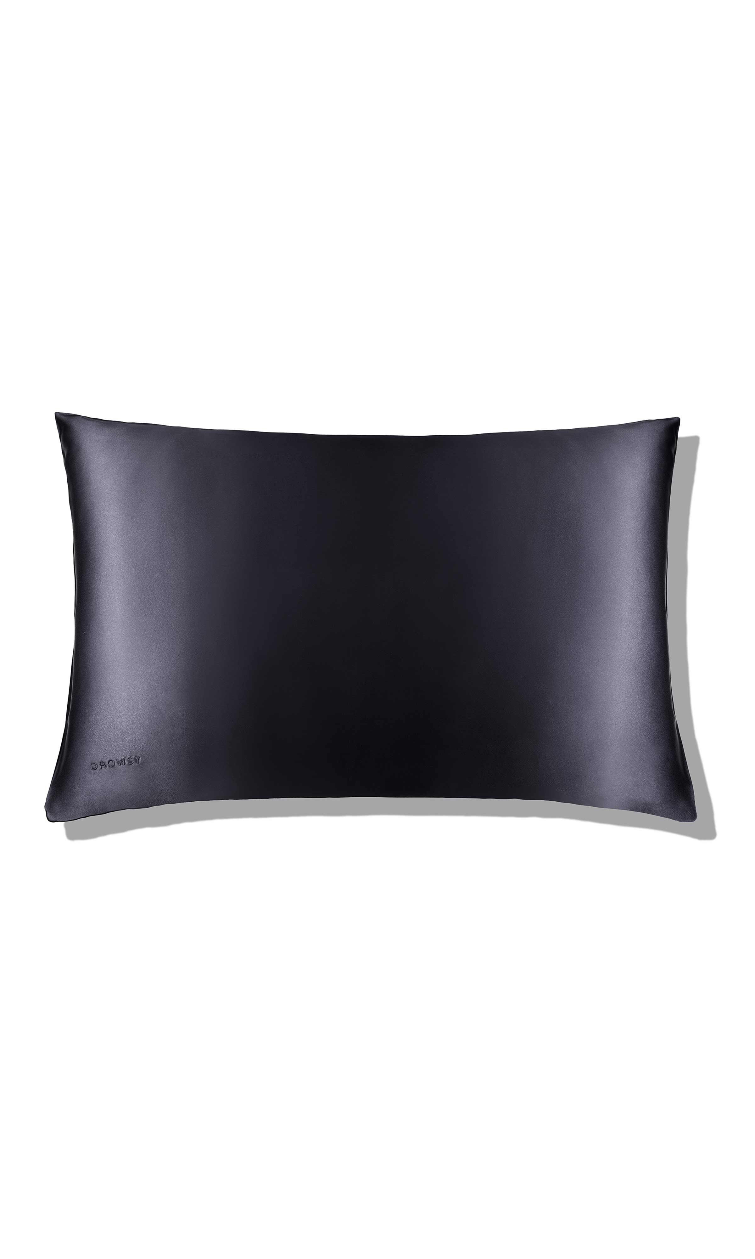 Silk Queen Pillowcase, Moonlight Shadow / Charcoal Grey, hi-res image number 0