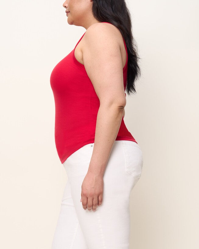The Rib Tank, Red / Red, alternate image number 1