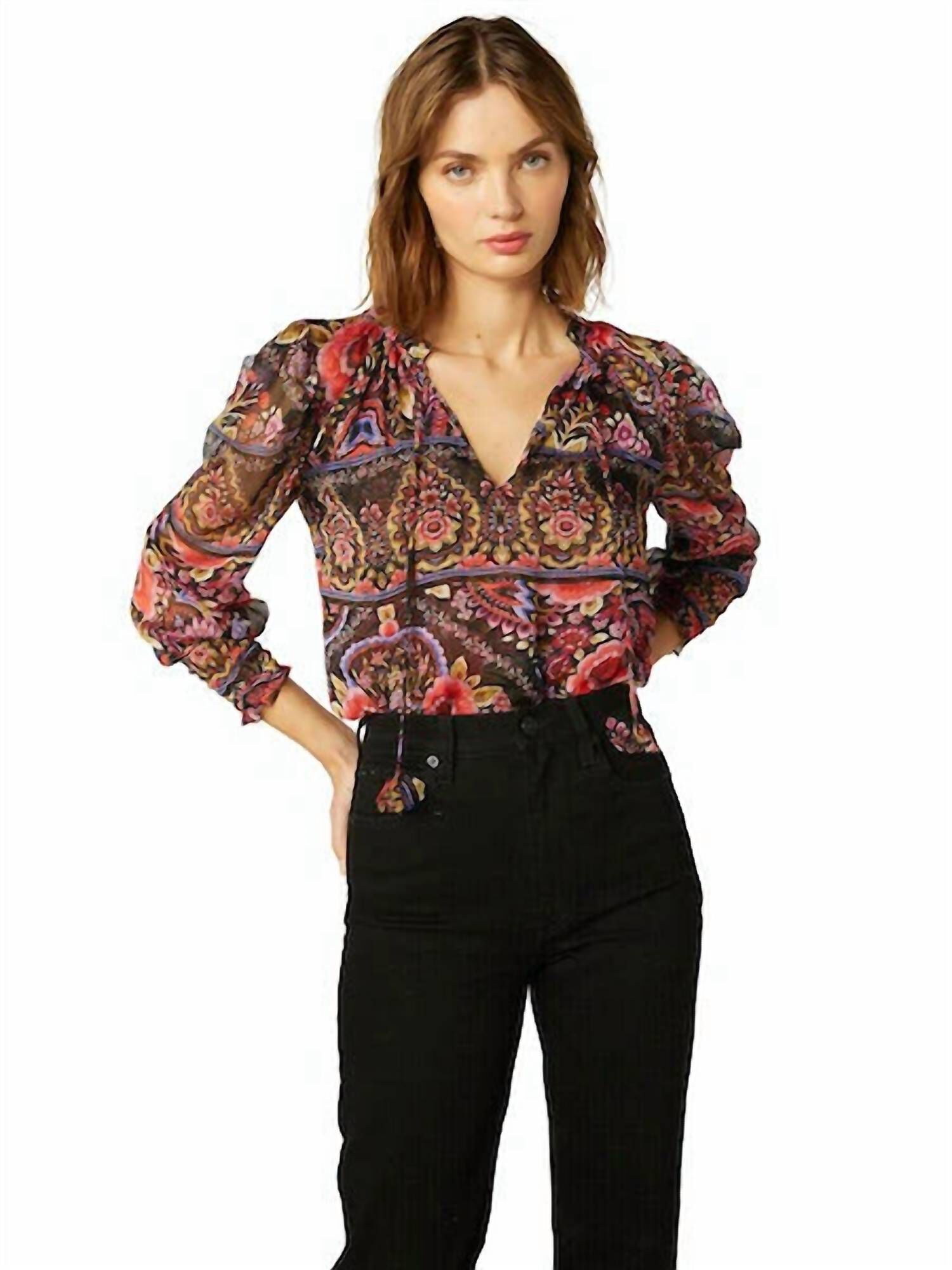 SIENA TOP IN FLORA VALENTINA, , alternate image number 5