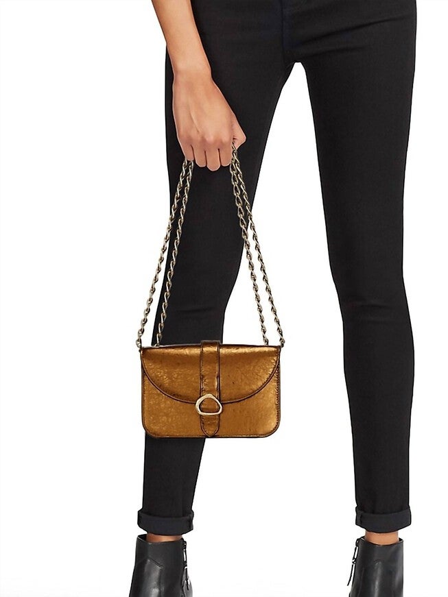 Esme Small Chain Crossbody Bag, Copper / Yellow, alternate image number null