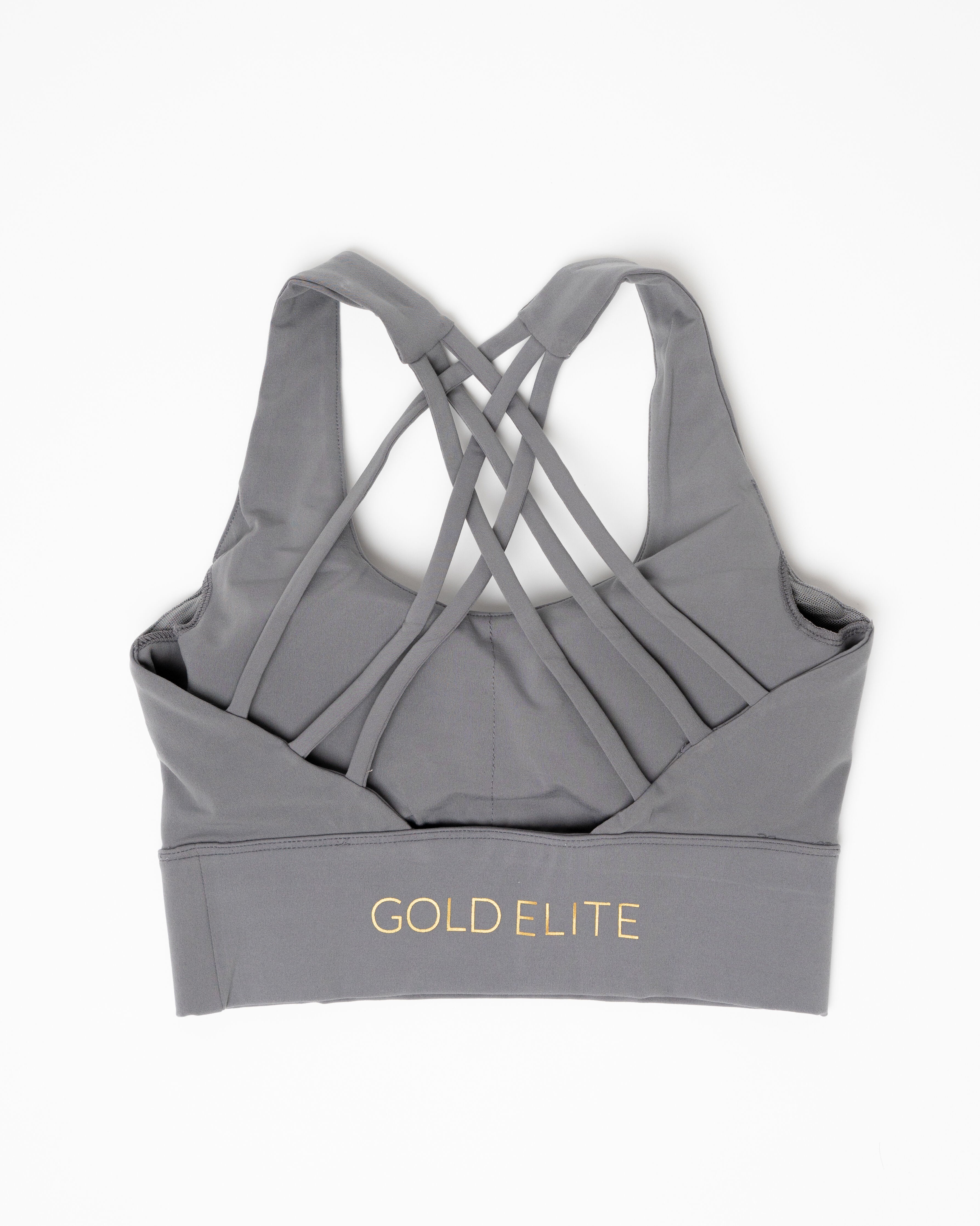 Crisscross Crop Sports Bra, Grace Grey / Light Grey, alternate image number 1