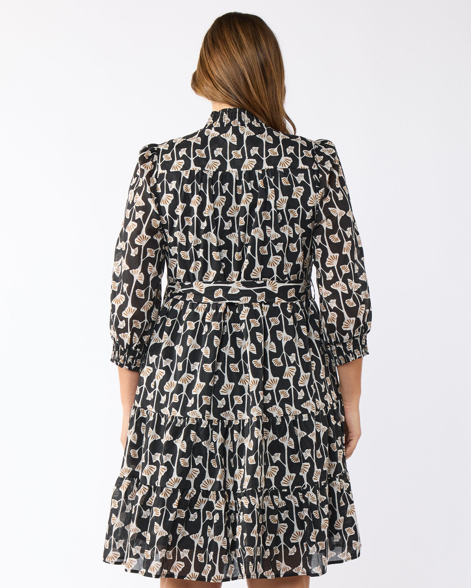 Sea Lily Dress, Print / Black, alternate image number 4