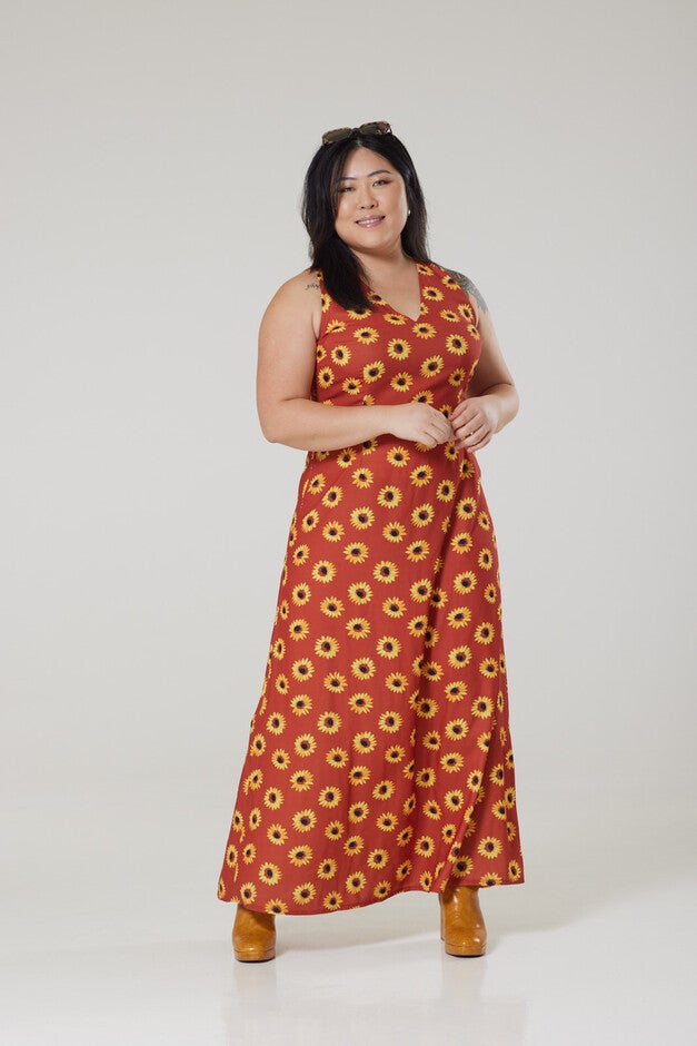 Glini Maxi Dress, Orange / Orange, hi-res image number null