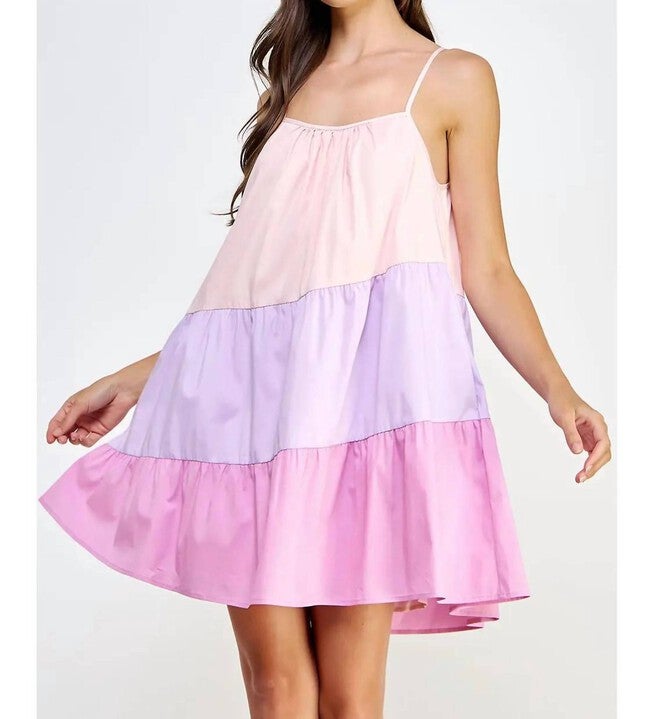 SWEET ON ME MINI DRESS IN PINK MULTI, Pink Multi / Pink, hi-res image number 0