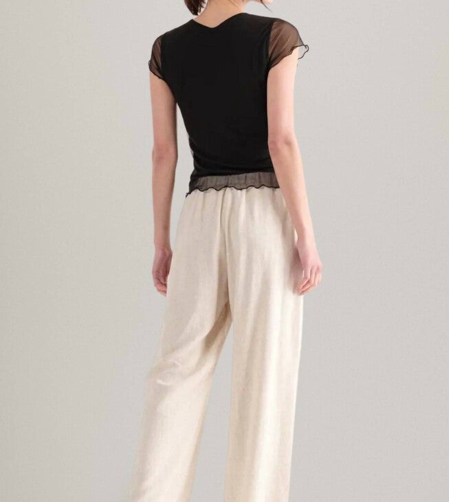 VERA MESH TOP IN BLACK, , alternate image number 7