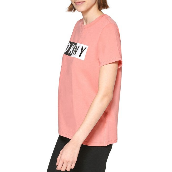 DKNY Women's Plus Size Two-Tone Logo-Graphic T-Shirt Red Size 1X, Red / Red, alternate image number 1