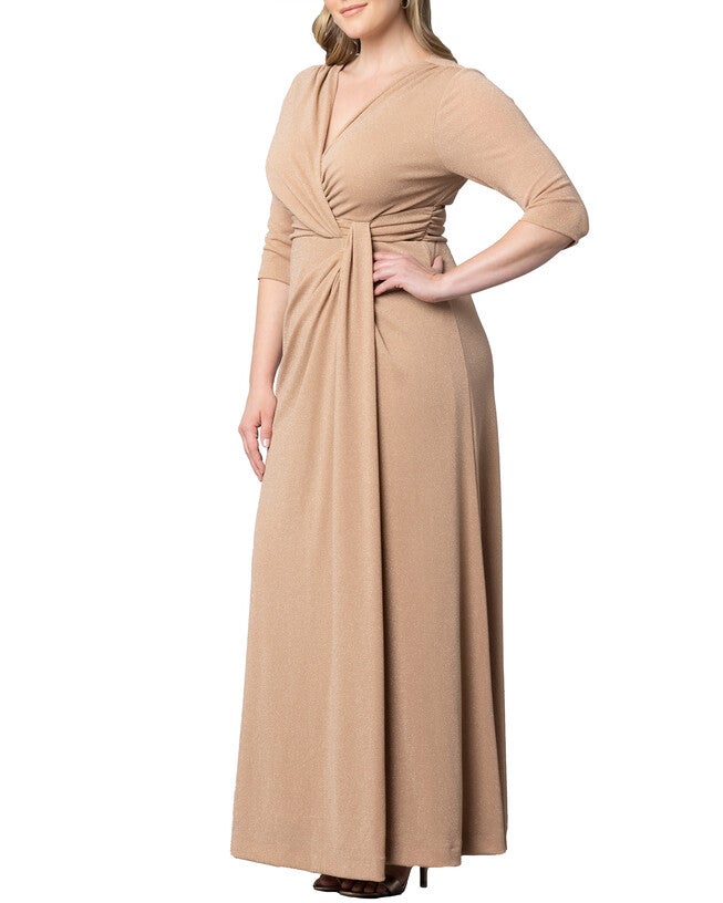 Romanced by Moonlight Gown, CHAMPAGNE / Gold, alternate image number 3