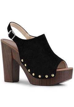 Slingback Platform Chunky Heel Sandals