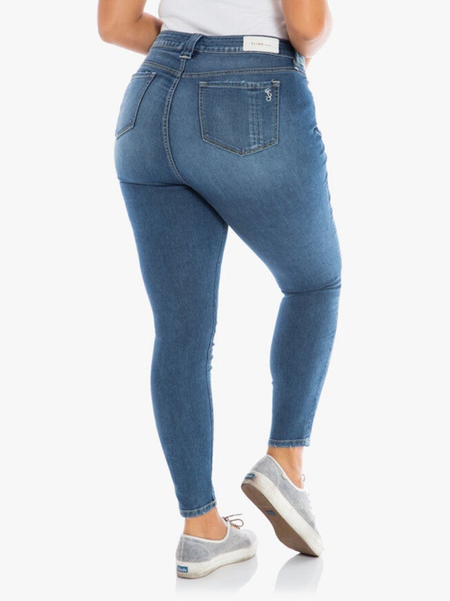 Sadie Mid Rise Slim, PENELOPE / Medium Wash, alternate image number 2
