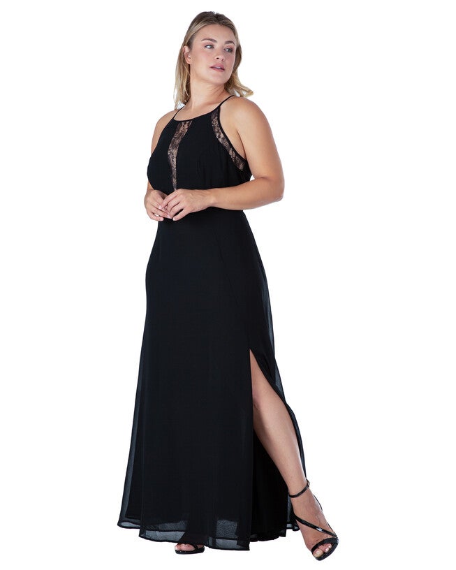 Women's Lace Detailed Sleeveless Maxi Dress, , alternate image number 7