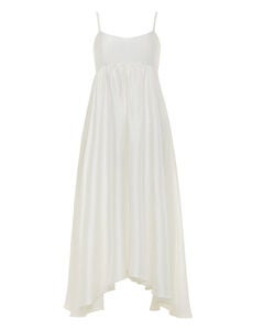 Rachel Raw Silk Midi Dress