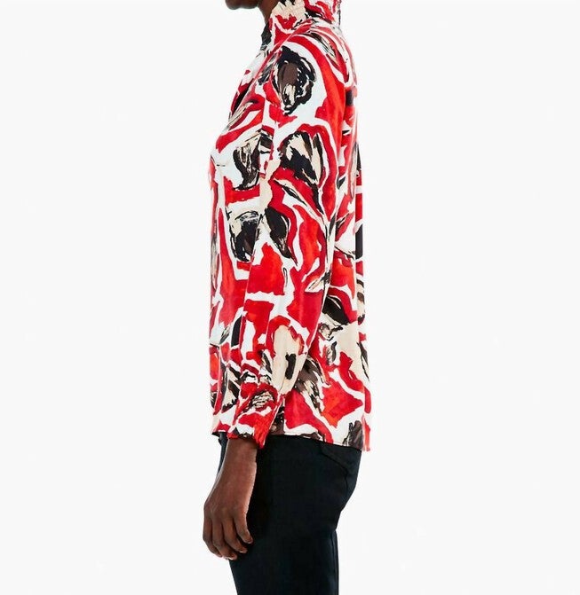 PETAL POP TOP IN RED MULTI, Red Multi / Red, alternate image number null