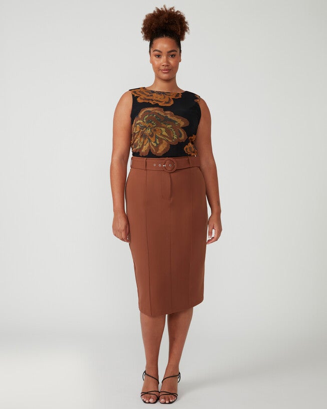 Sunburst Skirt, Tan / Brown, alternate image number null