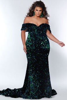 CHASSIS EVENING GOWN