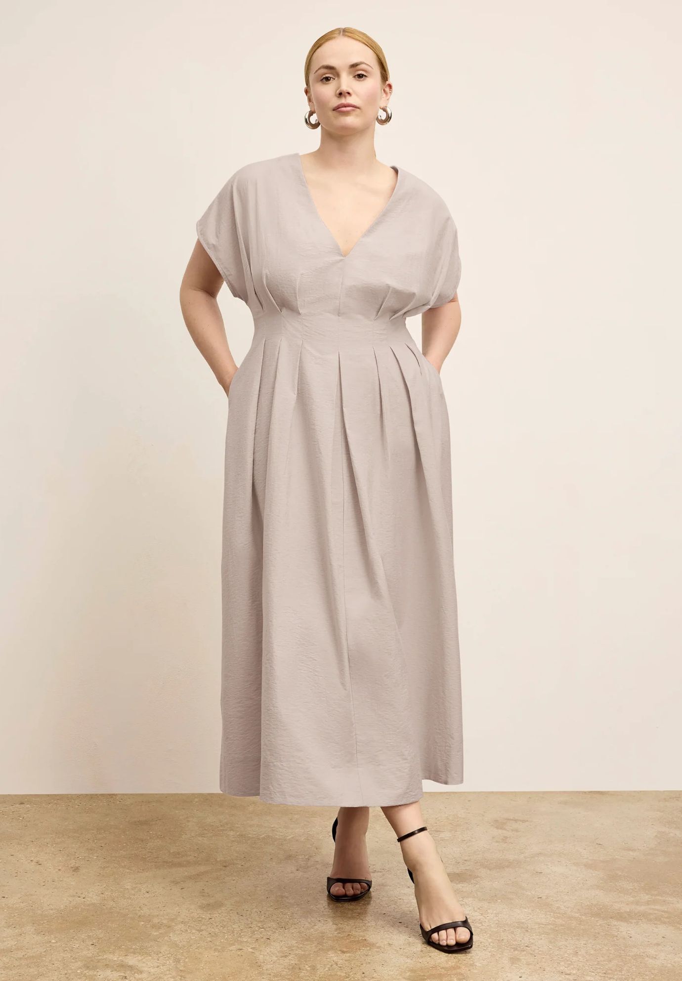 Jelina Summer Friday Dress - Voile, Quartz / Light Grey, hi-res image number 0